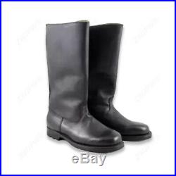Wwii Ww2 German Army Em Black Leather Military Combat Boots Size 29
