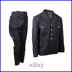 Wwii Ww2 German Elite M32 Officer Black Wool Tunic And Breeches Uniform M