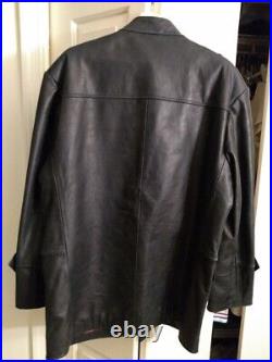 XL Wittmann Panzer U-Boat Black Leather Jacket + XXL M43 Black Wool Cap